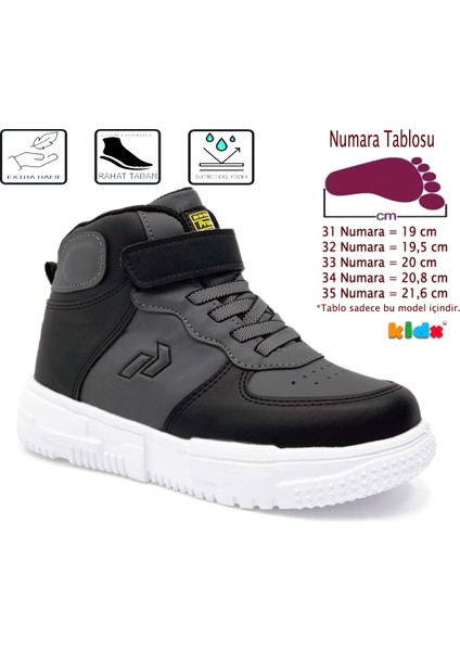 Pmax 1798 Hafif Taban Erkek Çocuk Spor Bot Füme