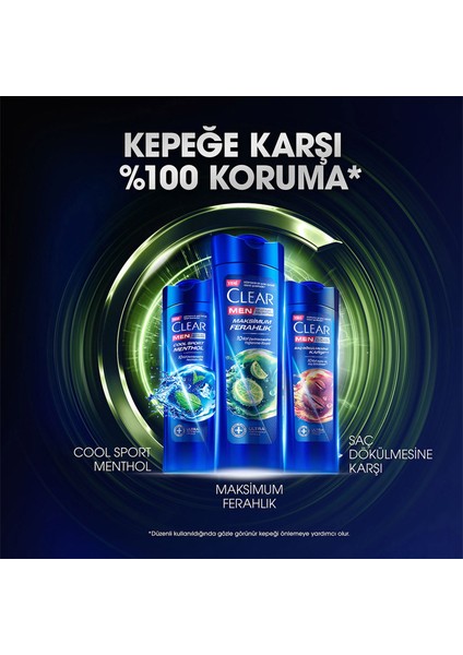 Men Kepeğe Karşı Etkili Şampuan Maksimum Ferahlık Yağlı Saç Derisi İçin Limon Özlü 350 ml x3