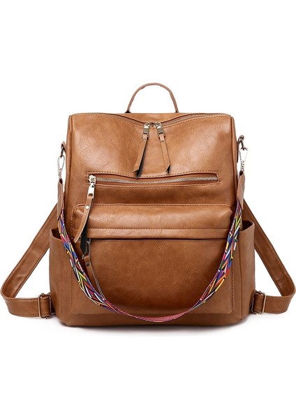 Retro Kadın Büyük Kapasiteli Sırt Çantası (Yurt Dışından)