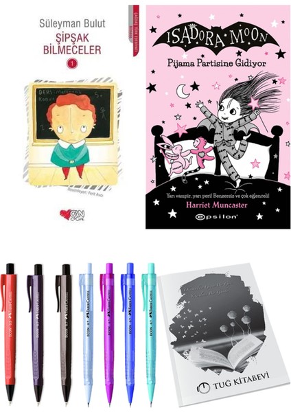 Isadora Moon 10 Pijama Partisine Gidiyor ve Şipşak Bilmeceler 1 2li Set