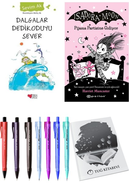 Isadora Moon 10 Pijama Partisine Gidiyor ve Dalgalar Dedikoduyu Sever 2li Set