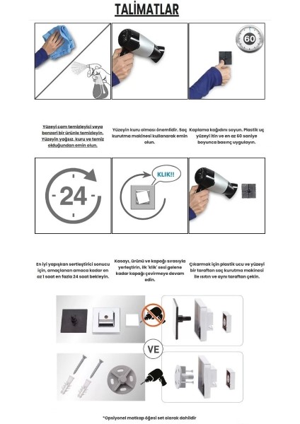 Banyo Havlu Askısı Paslanmaz Krom Easyfix
