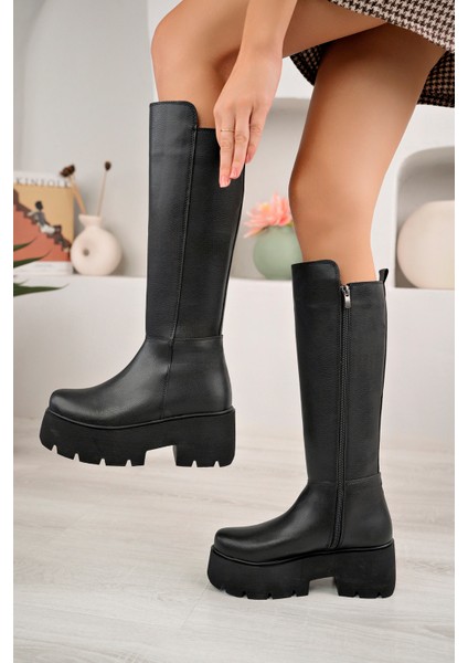 Kadın Çizme Yüksek Taban Fermuarlı ALD2000-Ç101 modelleri
