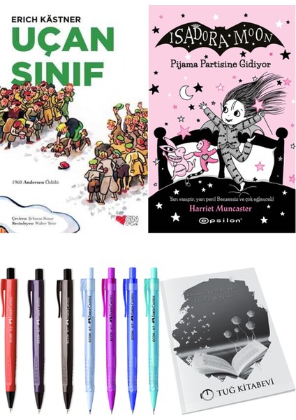 Isadora Moon 10 Pijama Partisine Gidiyor ve Uçan Sınıf 2li Set