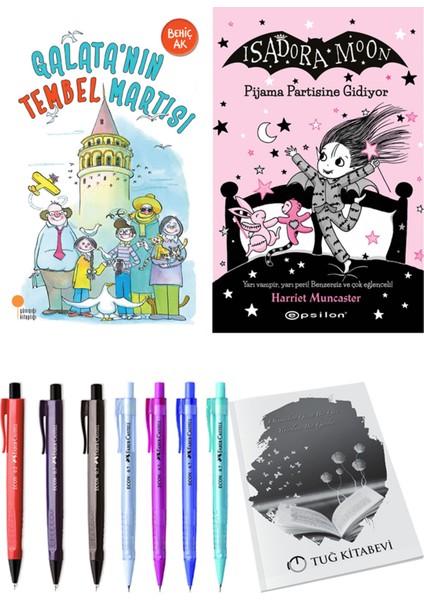 Isadora Moon 10 Pijama Partisine Gidiyor ve Galata'nın Tembel Martısı 2li Set