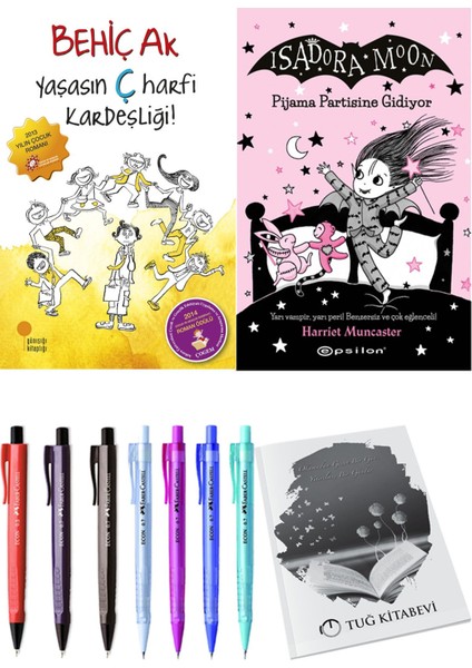 Isadora Moon 10 Pijama Partisine Gidiyor ve Yaşasın Ç Harfi Kardeşliği 2li Set