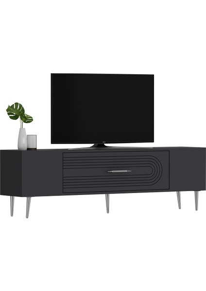 DEKOL3CT Tv Sehpası Antrasit-Gümüş