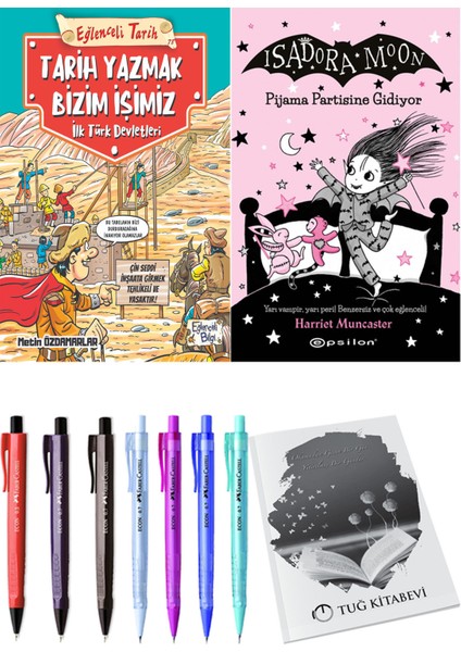 Isadora Moon 10 Pijama Partisine Gidiyor ve Tarih Yazmak Bizim Işimiz 2li Set