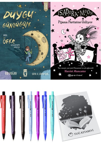 Isadora Moon 10 Pijama Partisine Gidiyor ve Duygu Günlüğüm Mira Öfke Gezegeni'nden Ayrılıyor 2li Set
