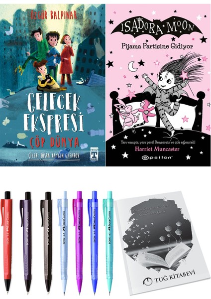 Isadora Moon 10 Pijama Partisine Gidiyor ve Gelecek Ekspresi Çöp Dünya 2li Set