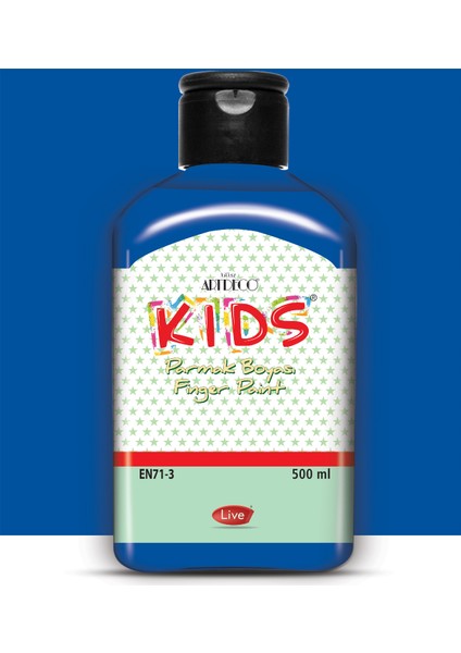 Kids Parmak Boya 500 ml Mavi