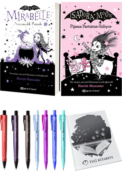 Isadora Moon 10 Pijama Partisine Gidiyor ve Mirabelle 1 Yaramazlık Peşinde 2li Set