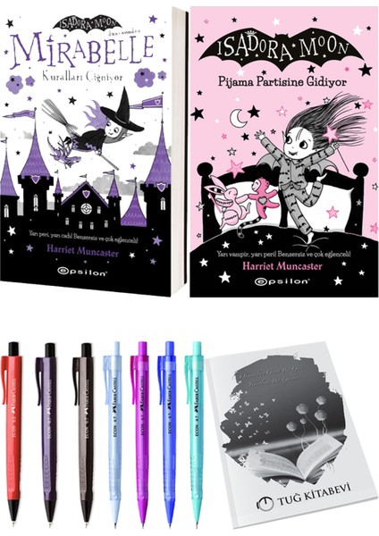 Isadora Moon 10 Pijama Partisine Gidiyor ve Mirabelle 2 Kuralları Çiğniyor 2li Set