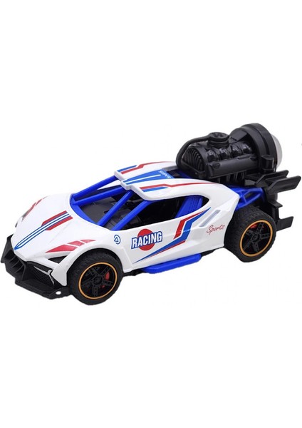 Çek Bırak Işıklı Duman Atan Araba Metal Diecast Racing Oyuncak Araba