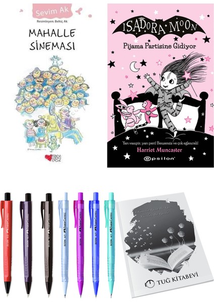 Isadora Moon 10 Pijama Partisine Gidiyor ve Mahalle Sineması 2li Set