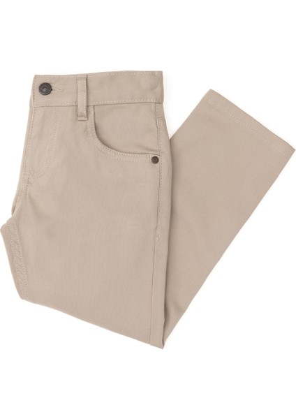 U.S. Polo Assn. Erkek Çocuk Koyu Bej Pantolon (Kanvas-Chino) 50298539-VR088