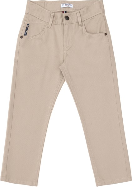 U.S. Polo Assn. Erkek Çocuk Koyu Bej Pantolon (Kanvas-Chino) 50298539-VR088