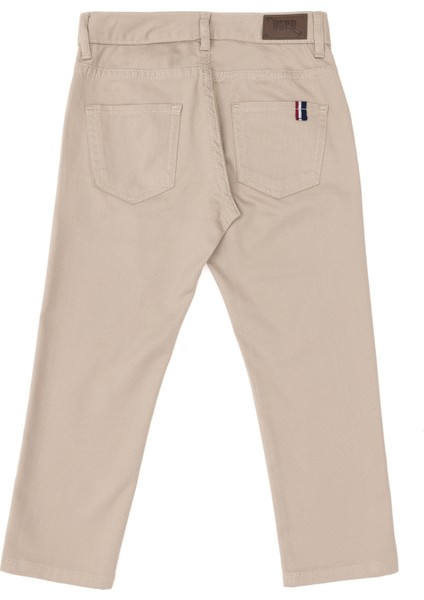 U.S. Polo Assn. Erkek Çocuk Koyu Bej Pantolon (Kanvas-Chino) 50298539-VR088