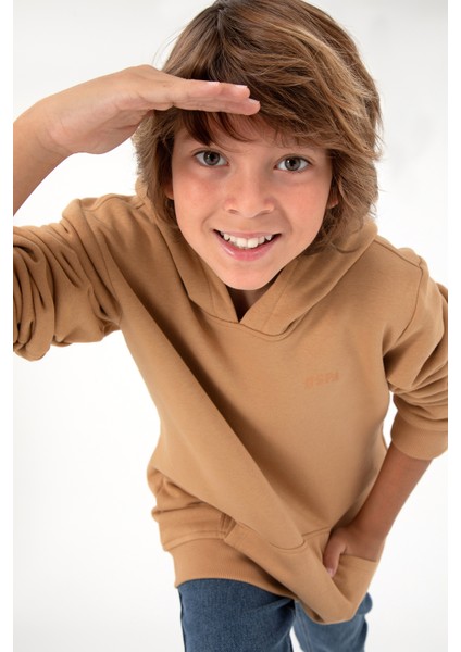Erkek Çocuk Camel Sweatshirt 50295161-VR015