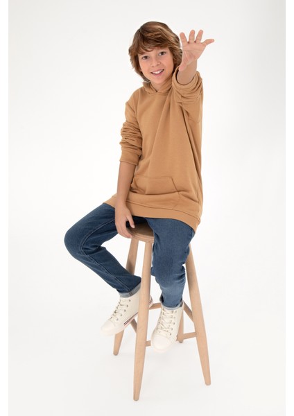 Erkek Çocuk Camel Sweatshirt 50295161-VR015 fiyatları