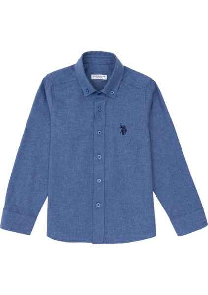 U.S. Polo Assn. Erkek Çocuk Indigo Basic Gömlek 50297386-VR028