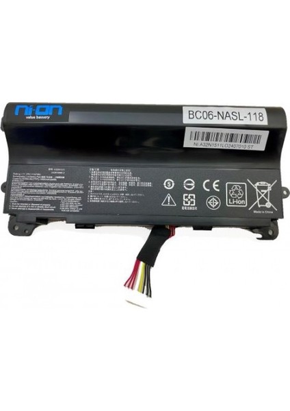 Asus Rog G752VY-GC420T , G752VS-GC087T G752VS-GC123T Notebook Batarya - Pil