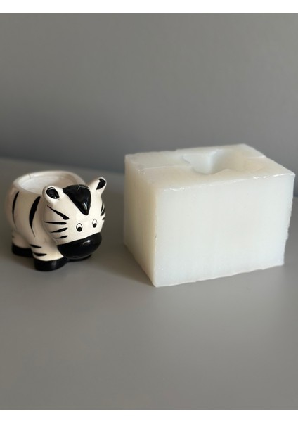 Zebra Figür Silikon Kalıp