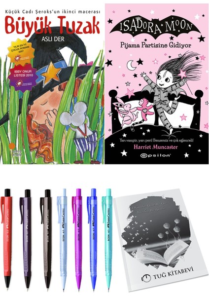 Isadora Moon 10 Pijama Partisine Gidiyor ve Büyük Tuzak 2li Set