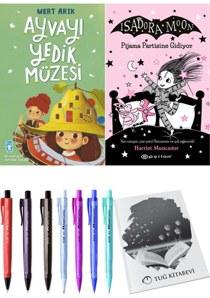 Isadora Moon 10 Pijama Partisine Gidiyor ve Ayvayı Yedik Müzesi 2li Set