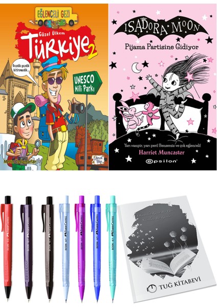 Isadora Moon 10 Pijama Partisine Gidiyor ve Güzel Ülkem Türkiye 2 2li Set
