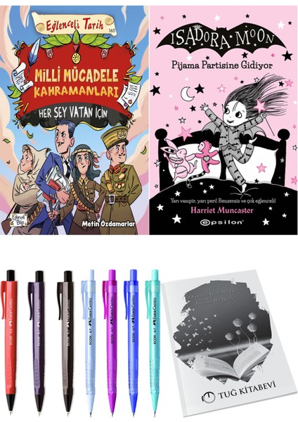 Isadora Moon 10 Pijama Partisine Gidiyor ve Milli Mücadele Kahramanları Her Şey Vatan Için 2li Set