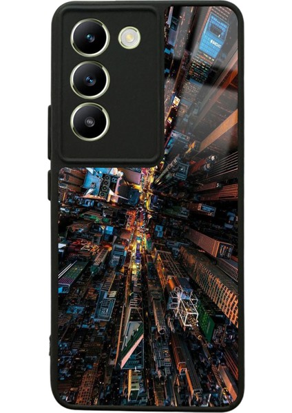 Vivo V30 Lite Kuş Bakışı Tasarımlı Glossy Telefon Kılıfı