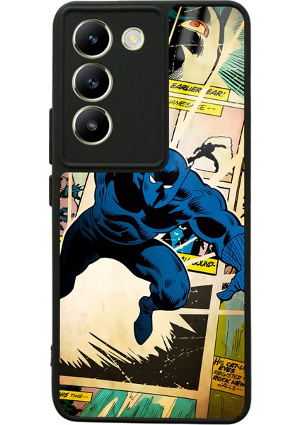 Vivo V30 Lite Black Panther Kara Panter Tasarımlı Glossy Telefon Kılıfı