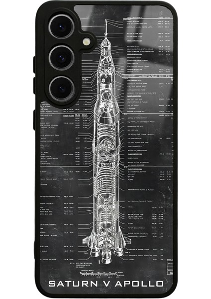 Samsung S24 Fe Apollo Plan Tasarımlı Glossy Telefon Kılıfı