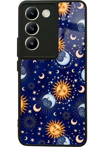 Vivo V30 Lite Ay Güneş Pijama Tasarımlı Glossy Telefon Kılıfı