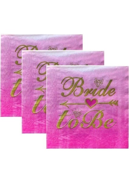 Bekarlığa Veda Pembe Peçete