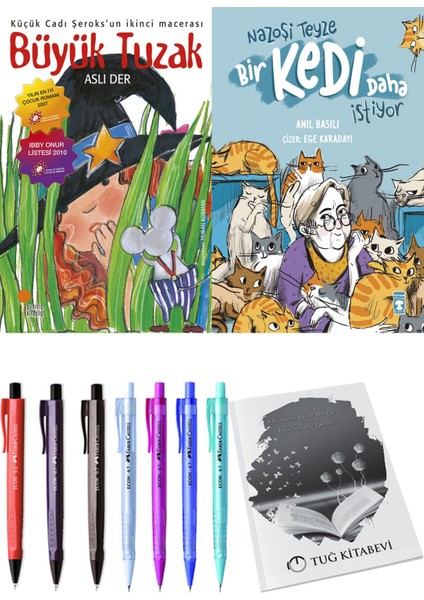 Nazoşi Teyze Bir Kedi Daha İstiyor ve Büyük Tuzak 2'li Set - Kalem