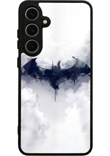 Samsung S24 Fe Beyaz Batman Tasarımlı Glossy Telefon Kılıfı