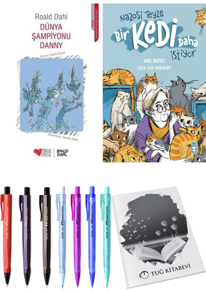 Nazoşi Teyze Bir Kedi Daha İstiyor ve Dünya Şampiyonu Danny 2'li Set - Kalem