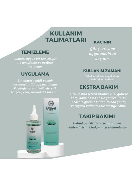 Pore Reducer Clarifying Tonic Glycolic Acid %5+Aha+Bha Siyah Nokta ve Akne Karşıtı Tonik 200 ml