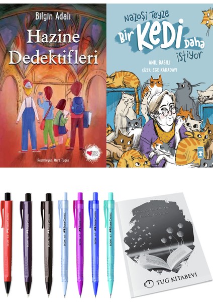 Nazoşi Teyze Bir Kedi Daha İstiyor ve Hazine Dedektifleri 2'li Set - Kalem