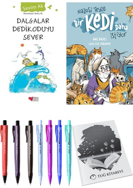 Nazoşi Teyze Bir Kedi Daha Istiyor ve Dalgalar Dedikoduyu Sever 2li Set