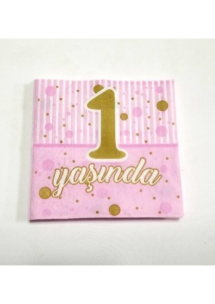 Pembe 1 Yaş Peçete