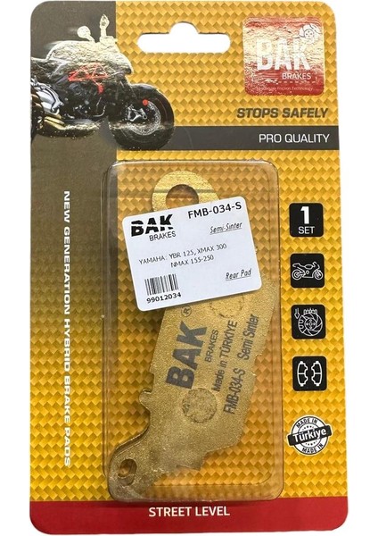 Disk Fren Balata Ön Yarı Sinterli Bak [cf Moto] SR250 - NK250 - CLX250