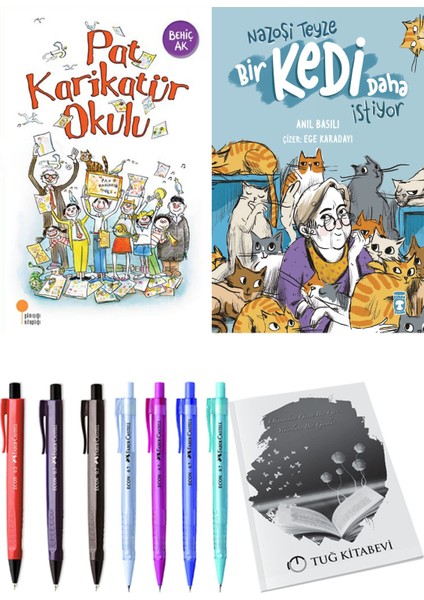 Nazoşi Teyze Bir Kedi Daha Istiyor ve Pat Karikatür Okulu 2li Set
