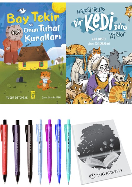 Nazoşi Teyze Bir Kedi Daha Istiyor ve Bay Tekir ve Onun Tuhaf Kuralları 2li Set