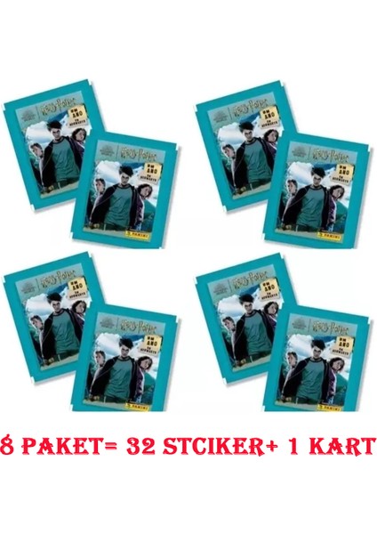 Hogwarts'ta 1 Yıl Sticker Harry Potter Çıkartma Sticker 8li Paket (32STICKER)