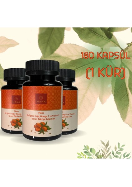 3 Adet Kır Iğdesi Omega 7 500MG 60 Kapsül