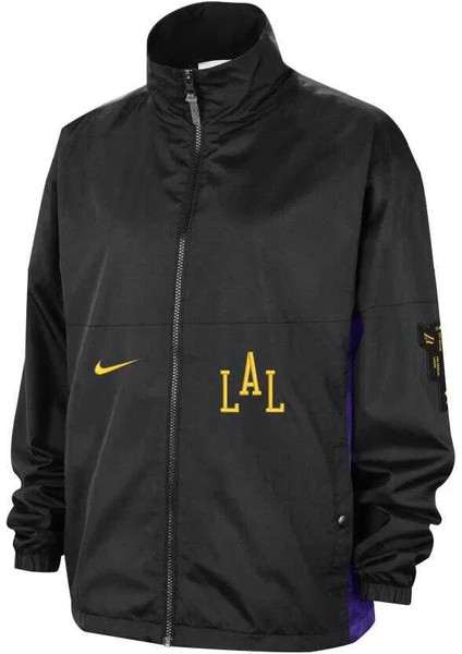 DZ0012 010 Nike Los Angeles Lakers Jacket Erkek Spor Mont