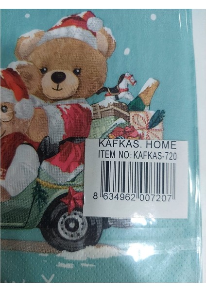 17X17CM 20'li Peçete Merry Christmas Hapyy New Year Home Sevimli Ayı fiyatları